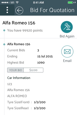 mobyCar Bidder screenshot 2