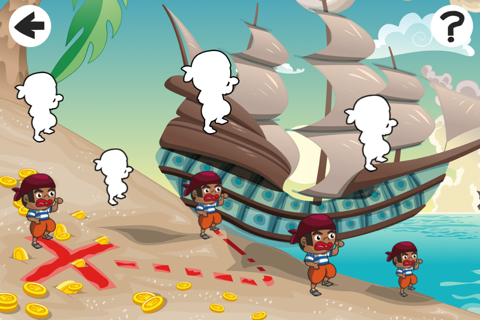 Car-ibbean Pirate-s with Hook-s in the Sea Kid-s Learn-ing Game-s screenshot 2