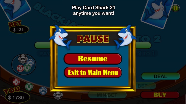 Card Shark 21 Free Blackjack screenshot-4