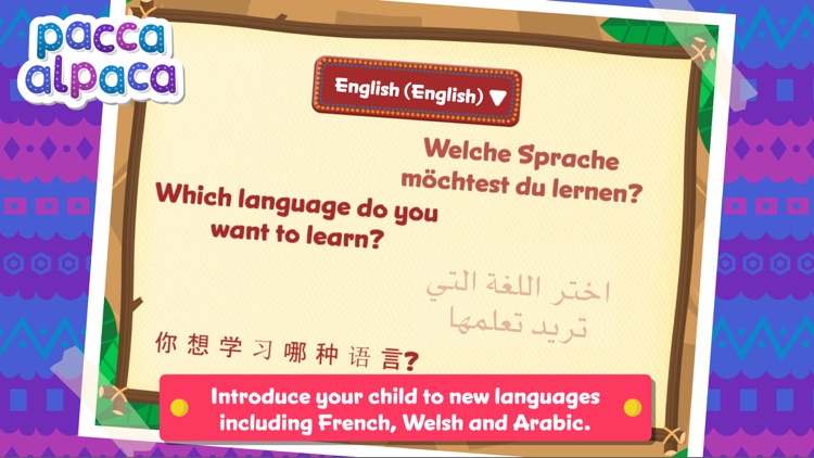 Pacca Alpaca – Basic language learning and educational games for children