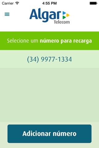 Recarga Algar Telecom screenshot 2