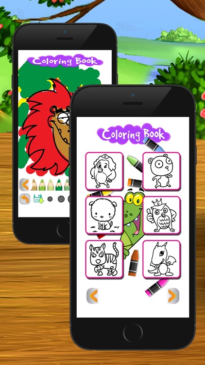 cartoon coloring page art game for kid screenshot-3