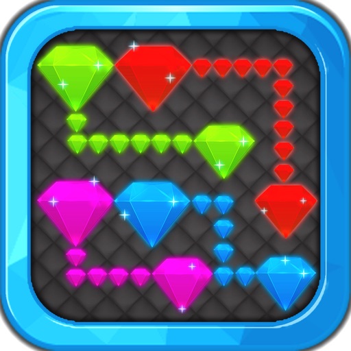 Hot Diamond flow game - Create easy match of addictive diamond jewel puzzles to connect! iOS App