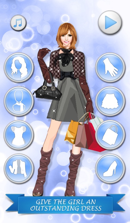 Dress Up a Shopaholic Girl - Beauty salon game for girls and kids who love makeover and make-up