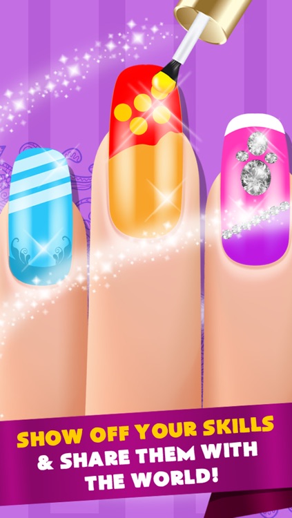 A Best Friends Sleepover Nail Salon Maker - Free Games screenshot-3