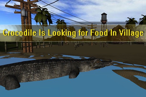 Crocodile Simulator 3D: Wildlife - Play as a wild croc and hunt farm animals screenshot 3