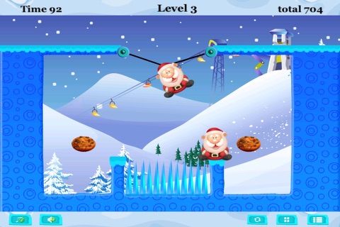 Hungry Santas – Swing to Eat the Cookies Free screenshot 3