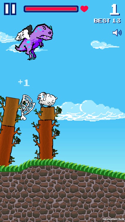 Flappy Dino And Sheeps