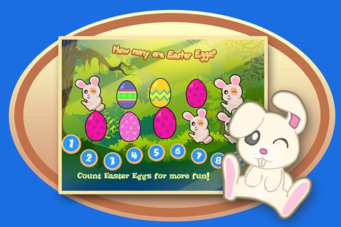Bunny Rabbits in counting numbers and Easter Eggs screenshot 3