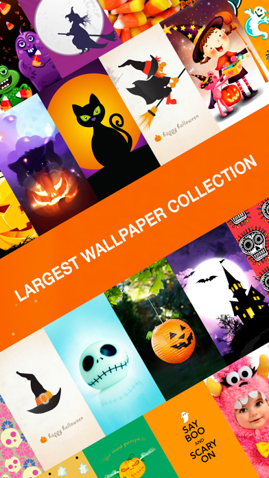 Halloween HD Wallpapers ® - Spooky & Scary background of Jack-o’-lantern, costumes, pumpkin, candies, ghost & zombieのおすすめ画像3