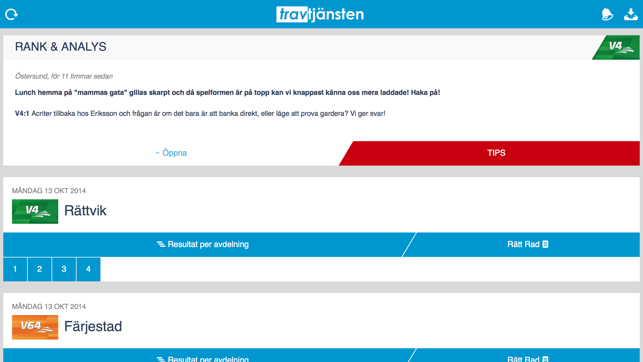 Travtjänsten – Tips och Resultat(圖1)-速報App