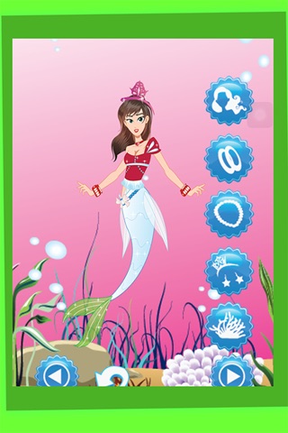 Mermaid Dress Up Games : Free For Priness School Girl Hair Salon Games screenshot 2