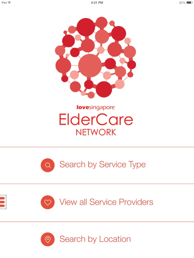 LoveSingapore Eldercare for iPad