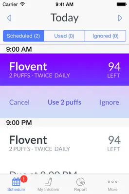 Game screenshot Inhale - Inhaler tracking, reminders, and reports mod apk