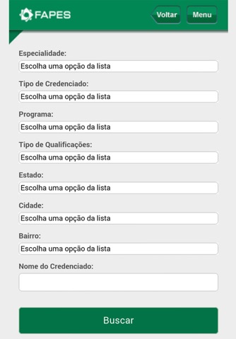 Catálogo de Credenciados FAPES screenshot 4