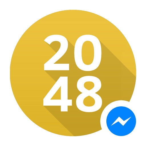 Share 2048 Game Capture with your friends in Messenger