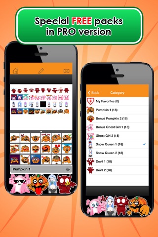 Emoji Kingdom 15 Free Pumpkin Halloween Emoticon Animated for iOS 8 screenshot 2