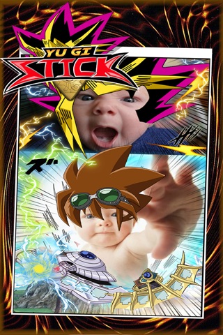 Manga & Anime YU GI Stick Camera : Photo Booth Dress Up For Saiyan Cartoon Style screenshot 3