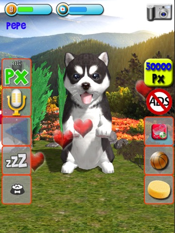 Talking Puppies, virtual pets to care, your virtual pet doggie to take care and play - Screenshot 0