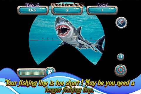 Angry Great Shark White:  Hunting free game simulator screenshot 2
