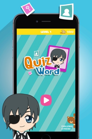 Quiz Word Black Butler Edition - Best Manga Trivia Game Free screenshot 4