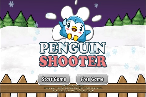 Penguin Bird Shooter Club FREE - Fling snowballs to shoot down penguins game screenshot 3