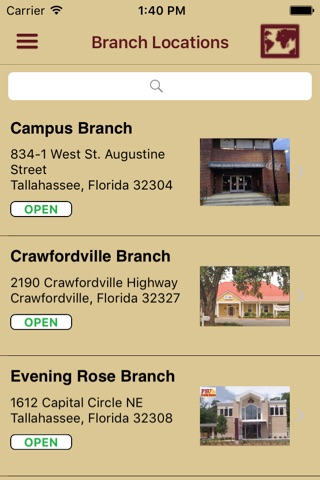 Florida State University CU screenshot 2