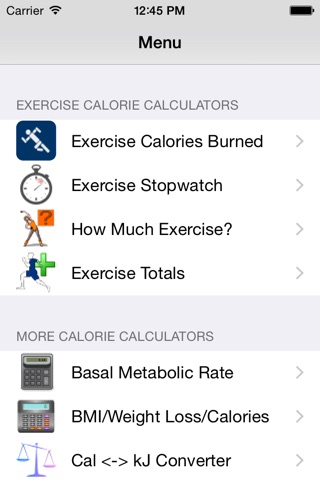 Calorie Calculator Plus - Calculate BMR, BMI and Calories Burned With Exercise screenshot 4