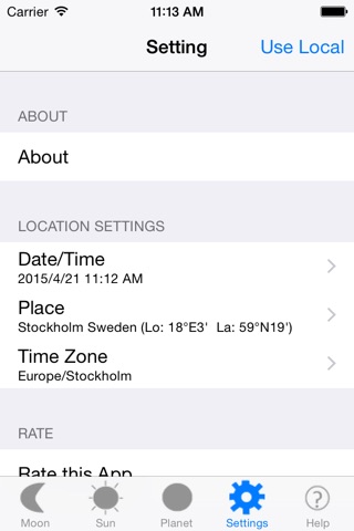 Moon Phase & Sun Rise/Set screenshot 4
