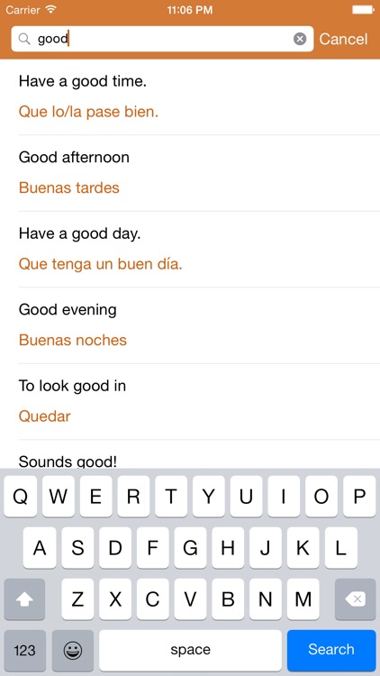 Spanish Phrasebook: Conversational Spanish screenshot-3