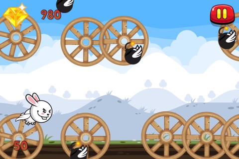 Aaah! It’s Flappy the Crazy Rabbit Vs Angry Clumsy Bombs! Christmas HD Free Edition screenshot 4