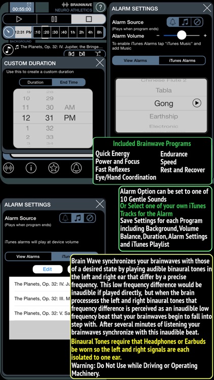 Brain Wave Neuro Athletic Trainer - 7 Advanced Binaural Brainwave Entrainment Fitness Programs