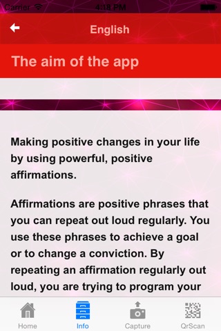 Positive Affirmations App screenshot 2