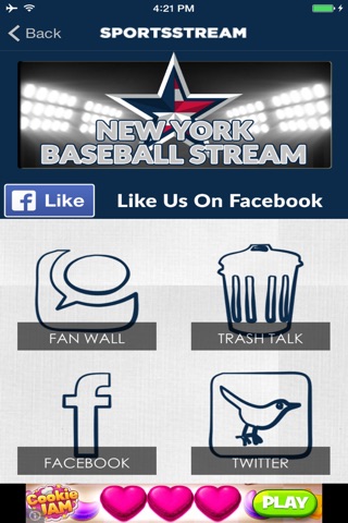 NEW YORK BASEBALL STREAM screenshot 3