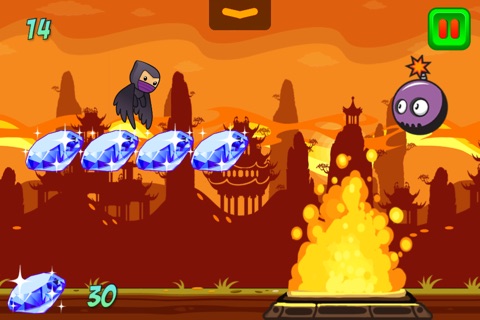 A Flappy Ninja In An Air Battle Christmas Showdown - Pro screenshot 3