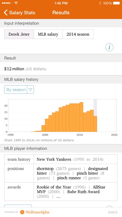 Wolfram Pro Baseball Stats Reference App