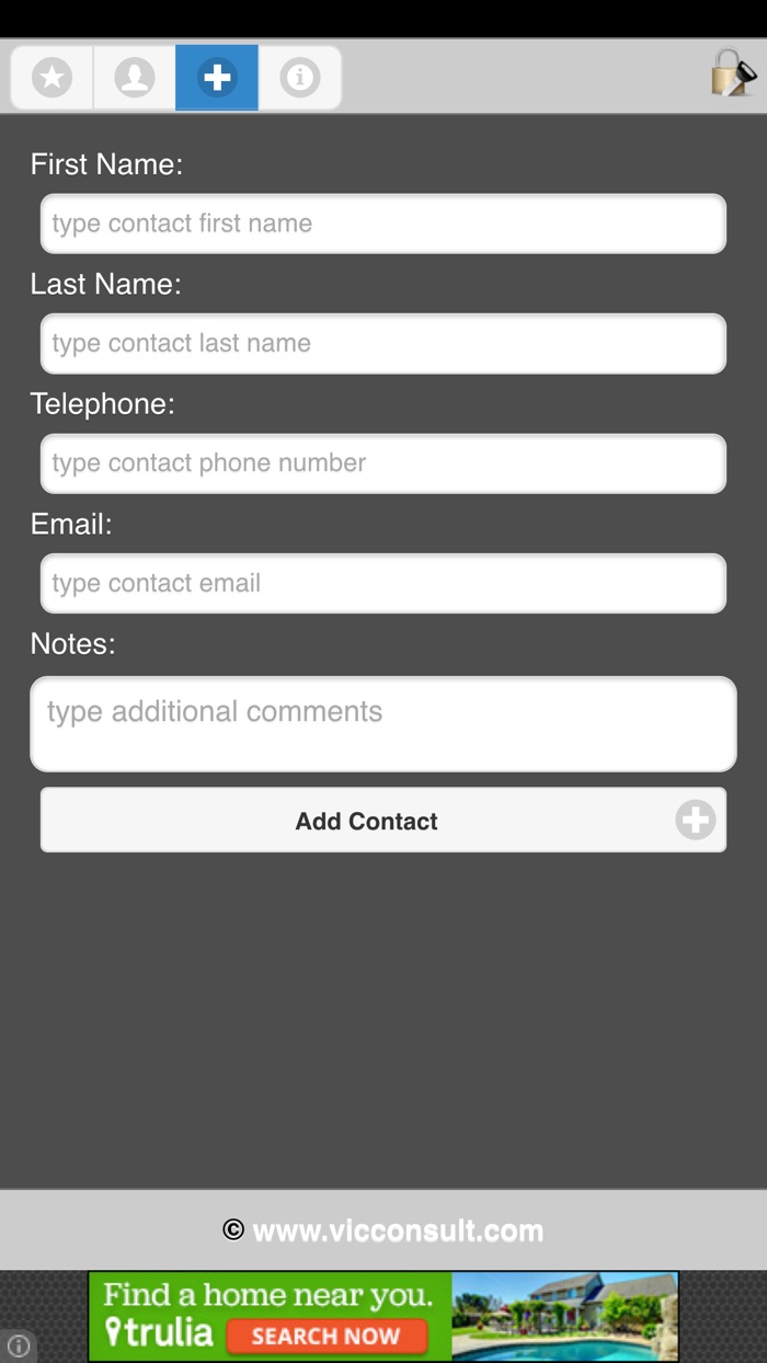 Secret Safe Contacts