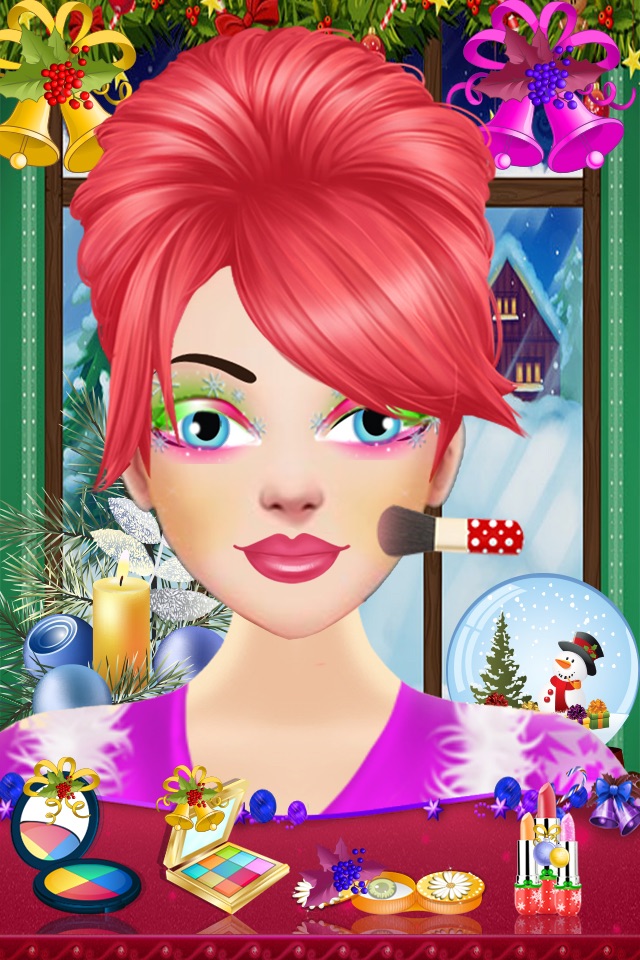 Christmas Spa Salon Game for Girls screenshot 2