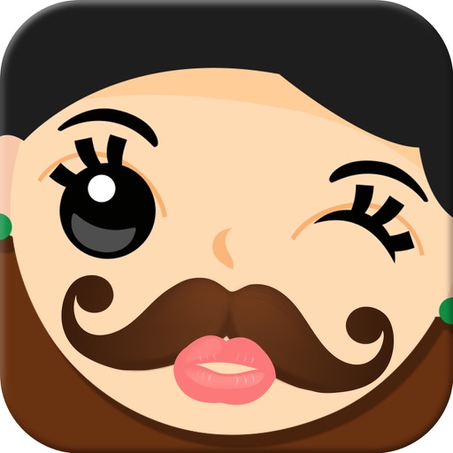 Mustache Booth HD Free - My Beard Mania App icon