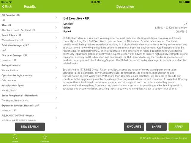 Oil And Gas Job Search for iPad(圖3)-速報App