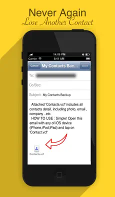 Obraz 2 My Contacts Backup Tool - Transfer your address book to new iOS,Android,Windows devices iphone