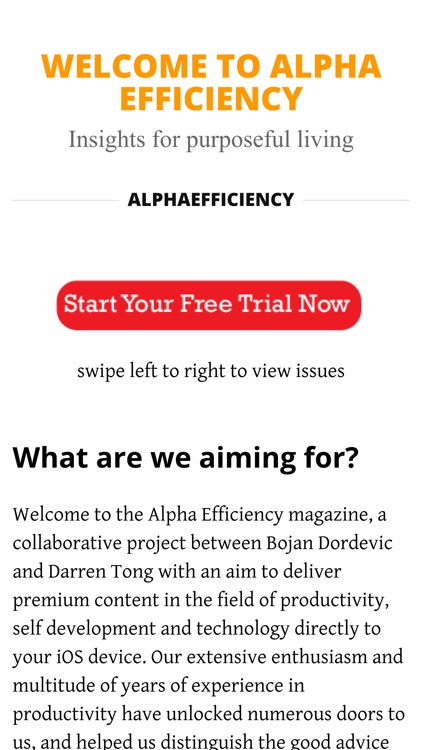 Alpha Efficiency Magazine