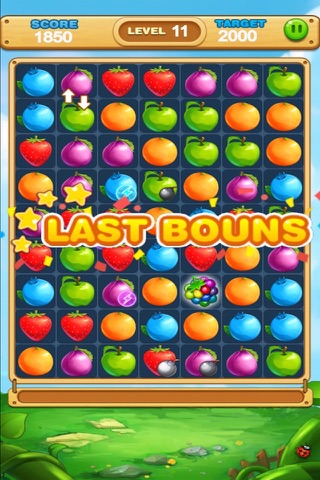 Candy Fruit Blitz-Race to Match 3 Fruits Free Game screenshot 2