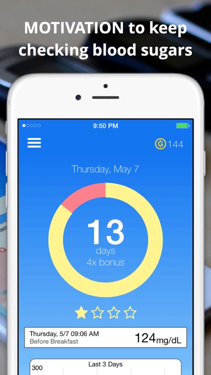 Sugar Streak: Diabetes Glucose Logbook and Tracker