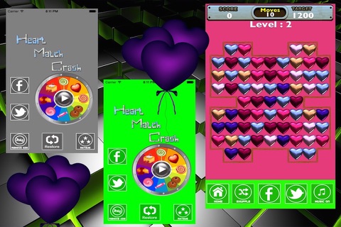 Heart Match Crash screenshot 4