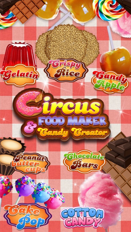 “ A Circus Food Stand Candy Creator – Free Maker Game
