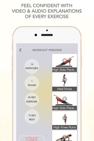 FitSpark - High Intensity Exercise Pal For Busy People & Moms: HIIT Routines For Home, Hotel Workout screenshot 4