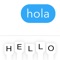 Talk to friends in another language, even if neither of you can speak it