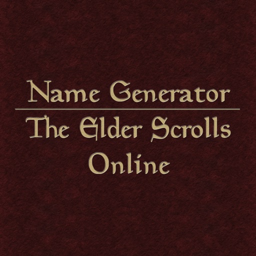 Name Generator for The Elder Scrolls Online iOS App