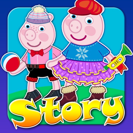 My Interactive Happy Little Pig Story Book Dress Up Time Game - Advert Free App